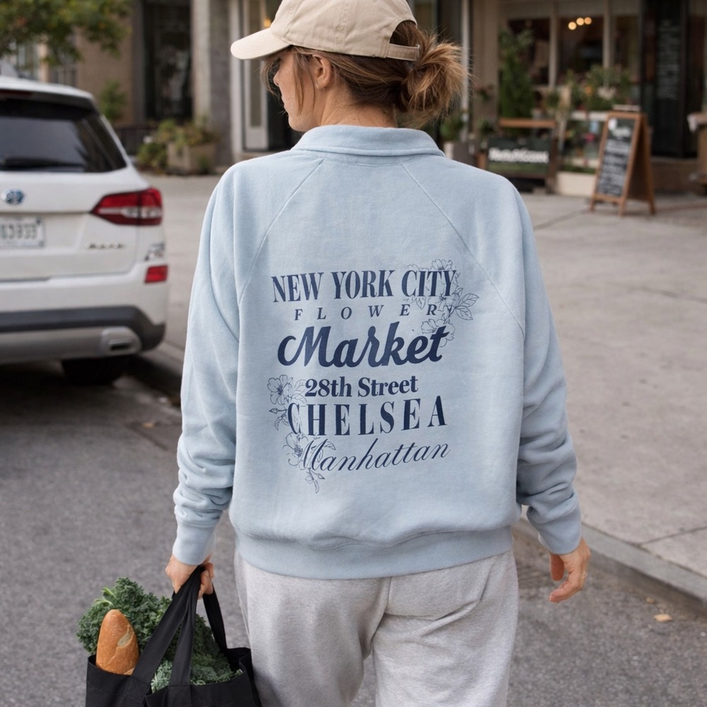 Zoe + Liv Soft Blue Sweatshirt